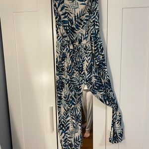 VICI tropical  print strapless romper size small